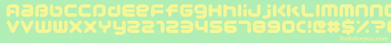 Pocoultra Font – Yellow Fonts on Green Background