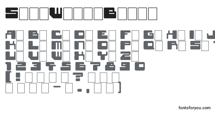 Czcionka StarWavesBlack – alfabet, cyfry, specjalne znaki