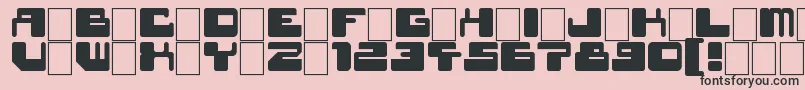 StarWavesBlack Font – Black Fonts on Pink Background