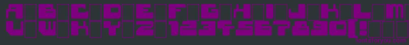 Шрифт StarWavesBlack – фиолетовые шрифты на чёрном фоне