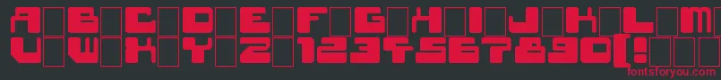 StarWavesBlack Font – Red Fonts on Black Background