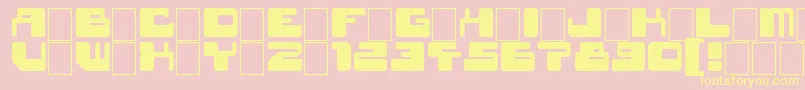 StarWavesBlack Font – Yellow Fonts on Pink Background