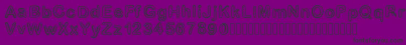 fuente Gaellenumber2 – Fuentes Negras Sobre Fondo Morado