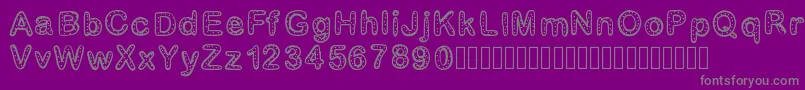 En savoir plus sur la police Gaellenumber2 Police Gaellenumber2 – polices grises sur fond violet