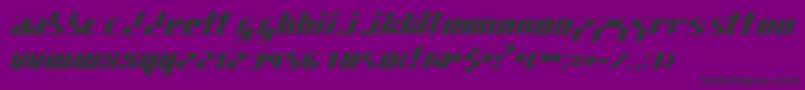 PgGene Font – Black Fonts on Purple Background