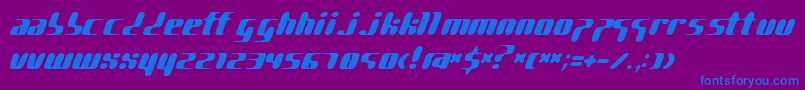 PgGene Font – Blue Fonts on Purple Background