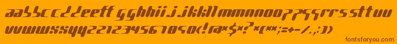 PgGene Font – Brown Fonts on Orange Background