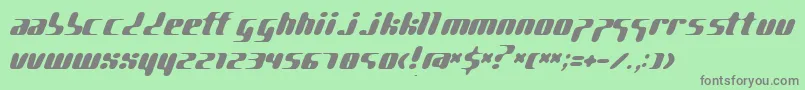 PgGene Font – Gray Fonts on Green Background