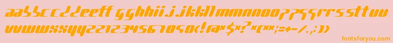 PgGene Font – Orange Fonts on Pink Background