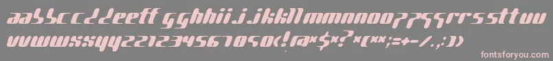 PgGene Font – Pink Fonts on Gray Background