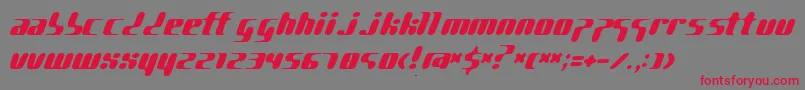 Шрифт PgGene – красные шрифты на сером фоне