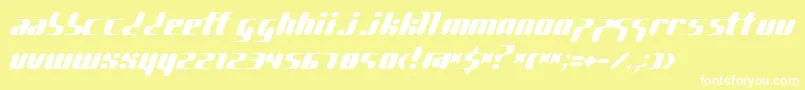 PgGene Font – White Fonts on Yellow Background