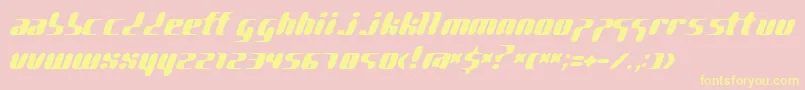 PgGene Font – Yellow Fonts on Pink Background