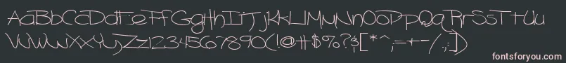 Blazingheat9RegularTtext Font – Pink Fonts on Black Background