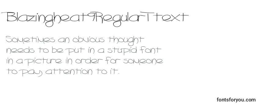 Blazingheat9RegularTtext-fontti