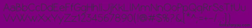 CoameiR Font – Black Fonts on Purple Background