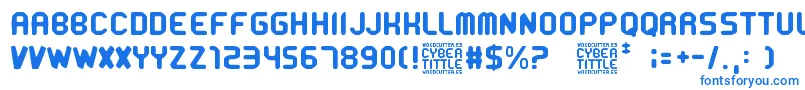 CyberTittle Font – Blue Fonts