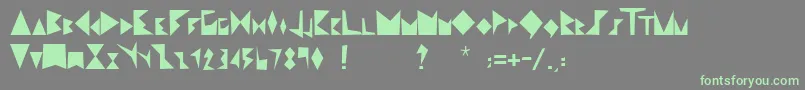 Recorte02-Schriftart – Grüne Schriften auf grauem Hintergrund