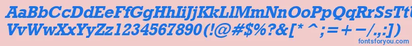 fuente RodeoBoldItalic – Fuentes Azules Sobre Fondo Rosa
