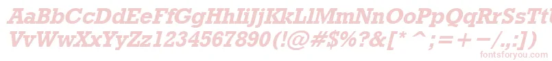 RodeoBoldItalic Font – Pink Fonts on White Background