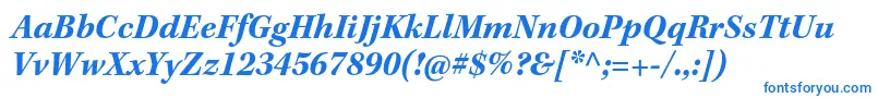 KeplerstdBoldit Font – Blue Fonts on White Background