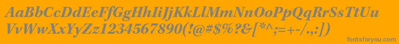 KeplerstdBoldit Font – Gray Fonts on Orange Background