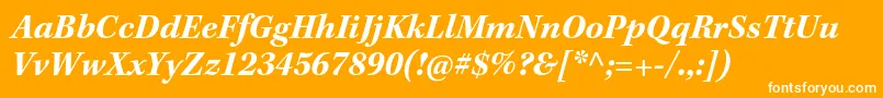 KeplerstdBoldit Font – White Fonts on Orange Background