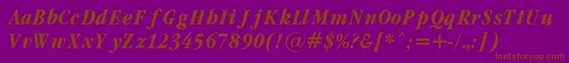 GrmndBi Font – Brown Fonts on Purple Background