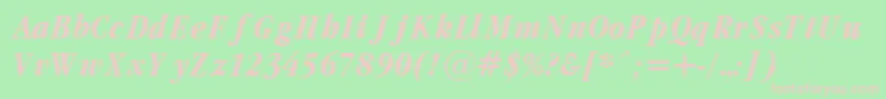 GrmndBi Font – Pink Fonts on Green Background