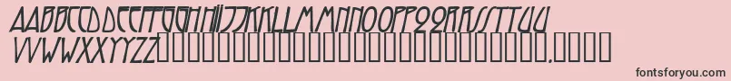 TrilliumcapssskBolditalic Font – Black Fonts on Pink Background