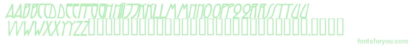 TrilliumcapssskBolditalic Font – Green Fonts on White Background