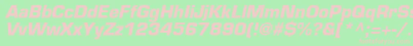 PalindromeBlackSsiBoldItalic Font – Pink Fonts on Green Background