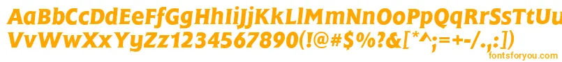 Police FrascatiMediumItalic – polices orange