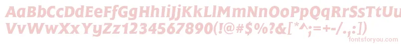 FrascatiMediumItalic Font – Pink Fonts on White Background