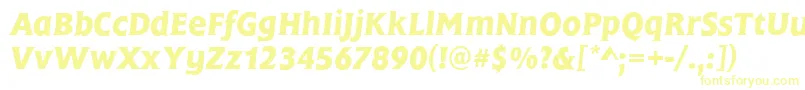 Шрифт FrascatiMediumItalic – жёлтые шрифты