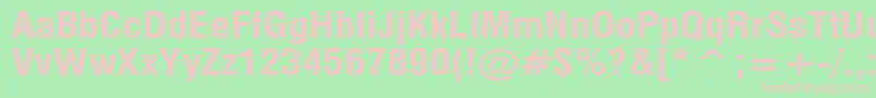 MilfB Font – Pink Fonts on Green Background