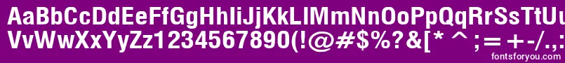 フォントMilfB – 紫の背景に白い文字