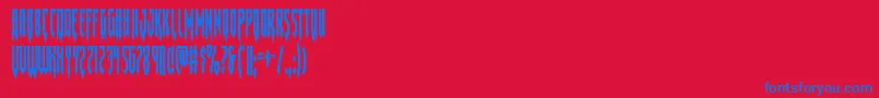 Gotharcticacond Font – Blue Fonts on Red Background