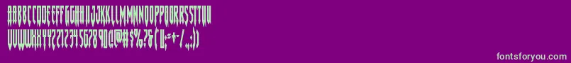 Fonte Gotharcticacond – fontes verdes em um fundo violeta