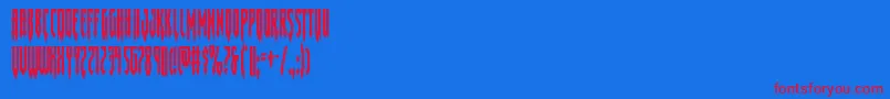 Gotharcticacond Font – Red Fonts on Blue Background