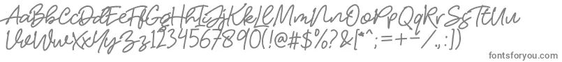 HelloStranger Font – Gray Fonts on White Background