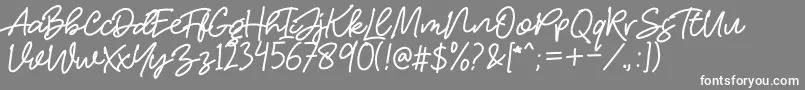 HelloStranger Font – White Fonts on Gray Background