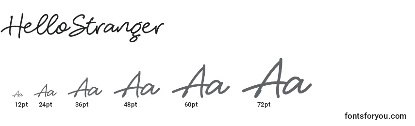 HelloStranger Font Sizes