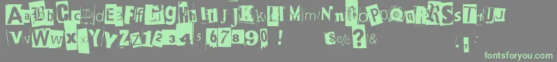 Blackcasper Font – Green Fonts on Gray Background