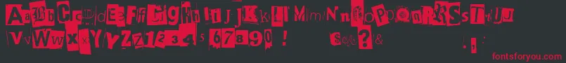 Blackcasper Font – Red Fonts on Black Background