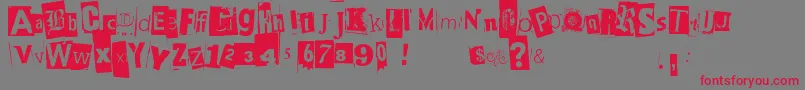 Blackcasper Font – Red Fonts on Gray Background