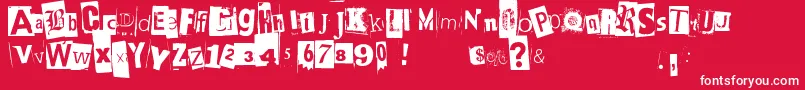 Blackcasper Font – White Fonts on Red Background