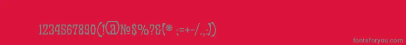 PalermoNouveau Font – Gray Fonts on Red Background