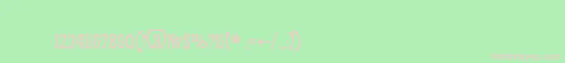 PalermoNouveau Font – Pink Fonts on Green Background