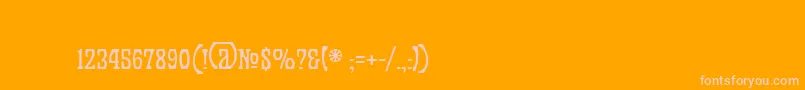 PalermoNouveau Font – Pink Fonts on Orange Background